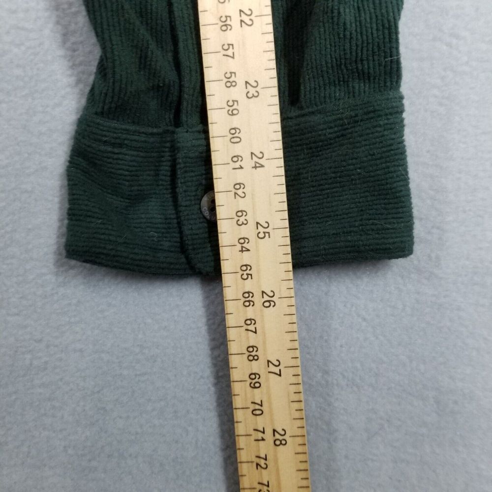 Columbia Men's 2XL Shirt Corduroy Casual Green Pocket Polyester Workwear Warm - Picture 10 of 10